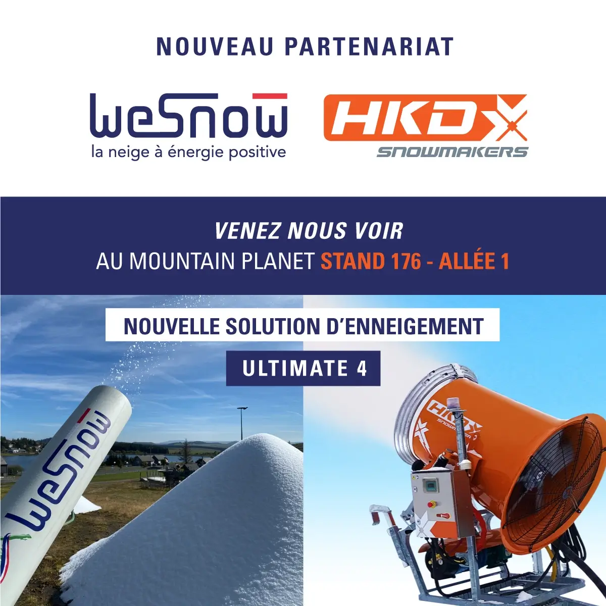 WeSnow & HDK snowmakers partenariat